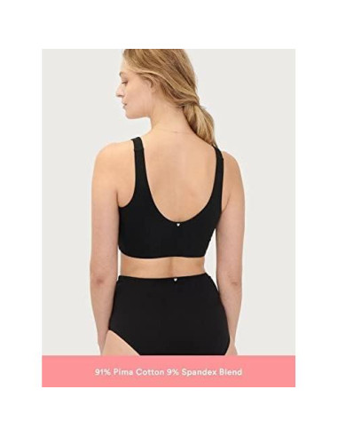 Sujetador de Lactancia HATCH Piel a Piel Mediano Negro