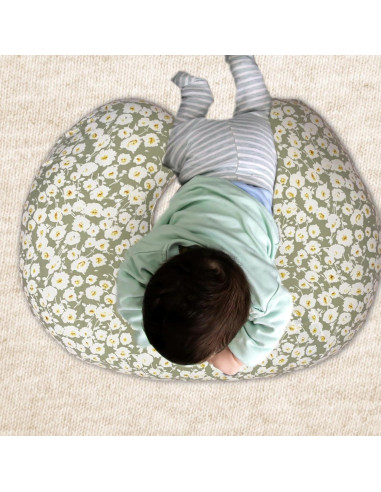 2 Fundas de Almohada de Lactancia Boppy Ultra Suaves Beige Floral