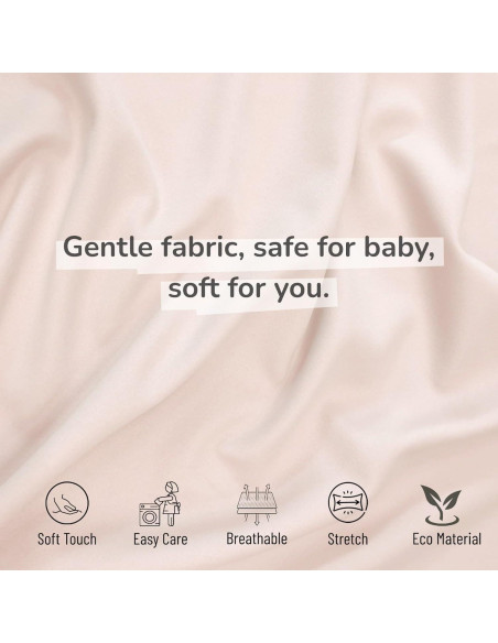 2 Fundas de Almohada de Lactancia Boppy Ultra Suaves Beige Floral