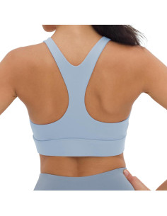 Sujetador Deportivo de Lactancia Foucome Mediano Azul Claro 2