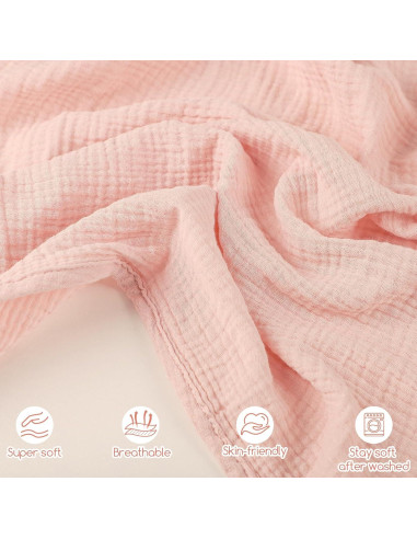 Cubierta de Asiento de Auto Muselina Rosa Bebés 119x91 cm