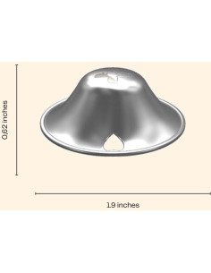 Copas de Lactancia de Plata SilverMio - Protectores de Pezón X-Large 2