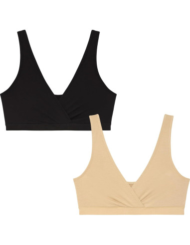 Sostenes de Maternidad Motherhood Maternity Algodón Spandex 2 Pzas
