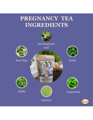 Té de Embarazo Lady in Waiting Birth Song Botanicals 40 Porciones