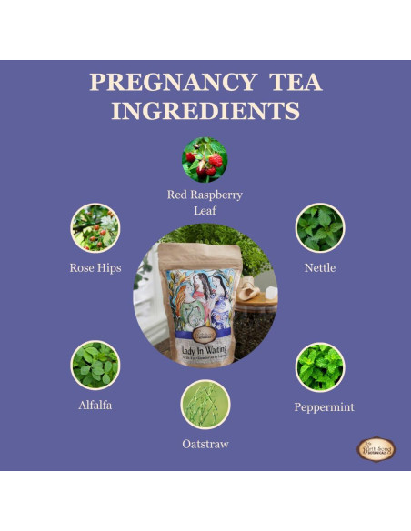 Té de Embarazo Lady in Waiting Birth Song Botanicals 40 Porciones