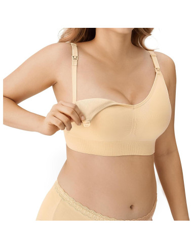 Sujetadores de Maternidad HBselect Pack 5 Lactancia Sin Costuras