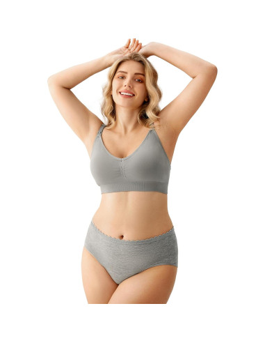 Sujetadores de Maternidad HBselect Pack 5 Lactancia Sin Costuras