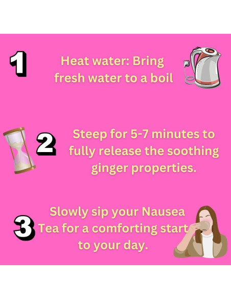 Té para Náuseas del Embarazo Secretos del Té - Jengibre Limón - 20 Bolsitas