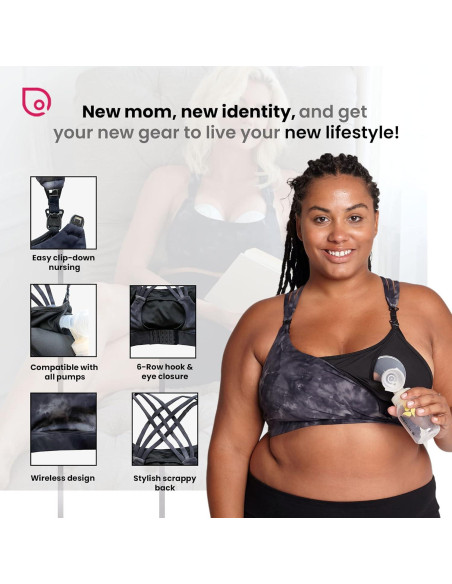 Sostenedor Deportivo de Lactancia Chloe 4 Running - Espalda Cruzada