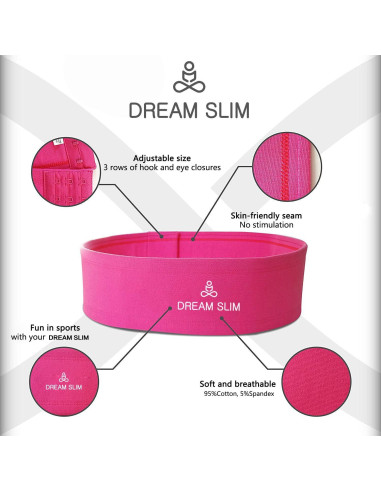 Banda de Soporte para el Pecho Dream Slim Ajustable Rosa