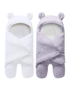 Envolturas de Sueño Ultra Cálidas Ease Cubs - 2 Piezas para Bebés 0-6 Meses