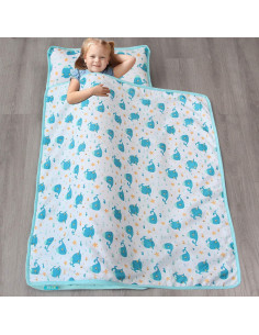 Colchoneta para Siesta Niños Biloban 127x53 cm con Almohada 2