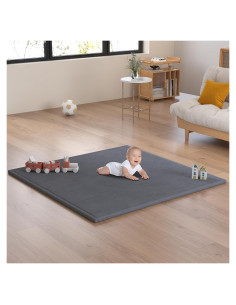 Alfombra de Juego para Bebés Floisdace 127x127 cm Antideslizante