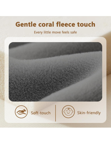 Alfombra de Juego para Bebés Floisdace 127x127 cm Antideslizante