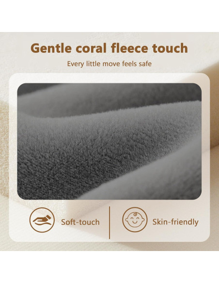 Alfombra de Juego para Bebés Floisdace 127x127 cm Antideslizante