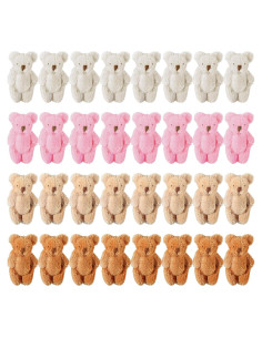 Skylety 32 Mini Ositos de Peluche Articulados 6 cm - 4 Colores