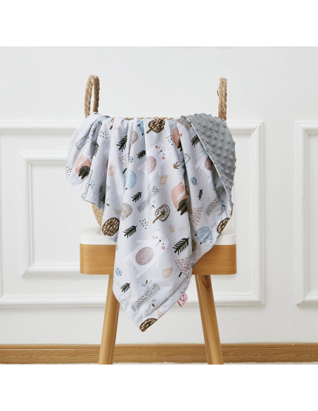 Manta para Bebés QSTEHEML Zorro 76x102cm Suave y Lavable