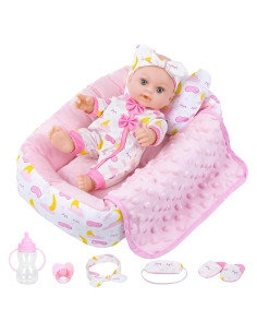 Cuna de Muñeca BDDOLL 30 cm con Accesorios Incluidos