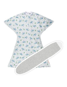 SleepingBaby Zipadee-Zip Swaddle Transición Lobo Feliz 4-8 Meses