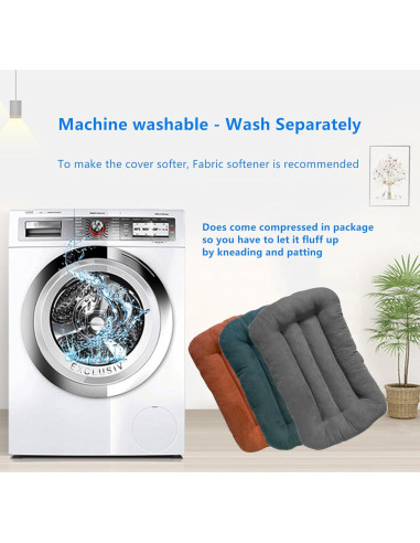 Cojín para Bebés Loevin Café 75x45 cm Lavable y Portátil