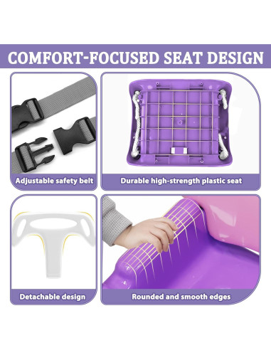 Columpio y Saltador 2 en 1 JWPEHOE Rosa Plegable con Cojín