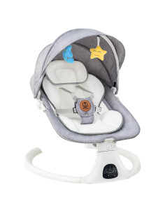 Columpio Eléctrico para Bebés NEZMDI con Control Remoto 5 Velocidades