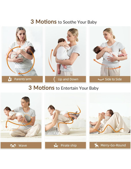 Columpio Eléctrico VaVaSoo para Bebés 5 Velocidades Gris