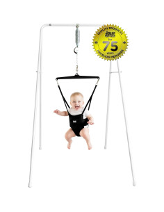 Saltador para Bebés Jolly Jumper Clásico Negro - Altura Ajustable, hasta 12.7 kg 2
