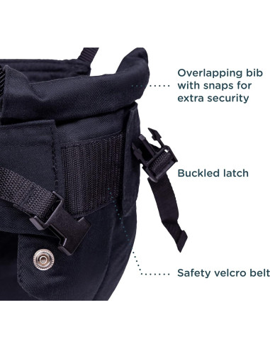 Saltador para Bebés Jolly Jumper Clásico Negro - Altura Ajustable, hasta 12.7 kg