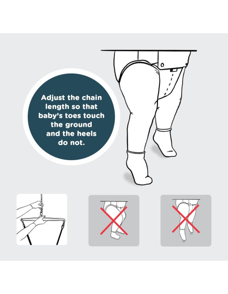 Saltador para Bebés Jolly Jumper Clásico Negro - Altura Ajustable, hasta 12.7 kg Saltador para Bebés Jolly Jumper Clásico Negro - Altura Ajustable, hasta 12.7 kg