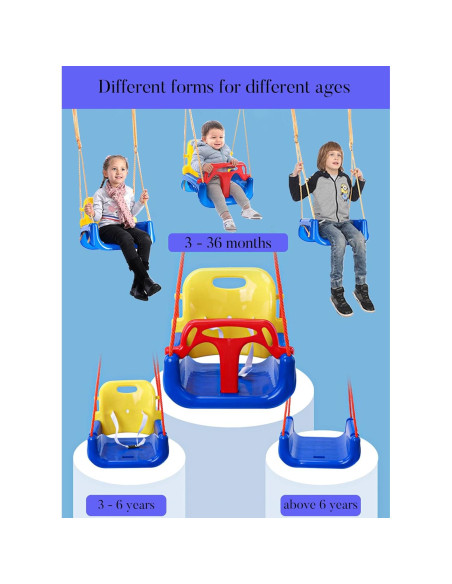 Columpio 3 en 1 DUOHUI para Bebés y Niños Pequeños