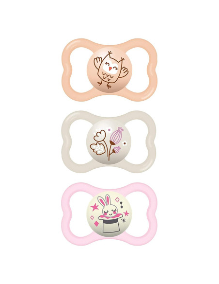 Chupete MAM Air Noche y Día para Bebé 6-16 Meses Piel Sensible