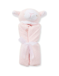 Manta de Viaje Angel Dear Cordero Rosa 35x35 cm Microfibra 2