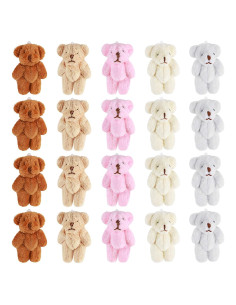 20 Ositos de Peluche Mini Skylety 6 cm para Decoración y Regalos
