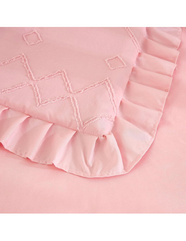 Juego de Ropa de Cuna 3 Piezas NacoMoco Rosa Bohemio