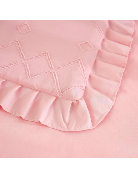 Juego de Ropa de Cuna 3 Piezas NacoMoco Rosa Bohemio