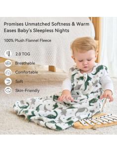 Saco de dormir Unnivoll para bebés 0-6 meses 2.0 Tog gris 2