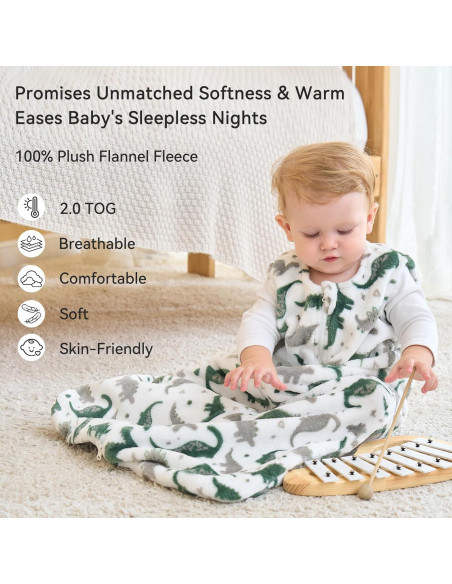 Saco de dormir Unnivoll para bebés 0-6 meses 2.0 Tog gris