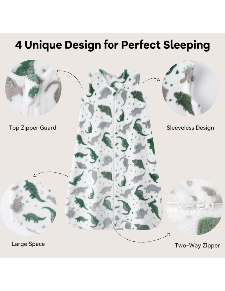 Saco de dormir Unnivoll para bebés 0-6 meses 2.0 Tog gris