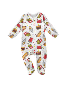 Mono de Algodón para Bebés Dussdil con Cremallera - 3 a 24 Meses