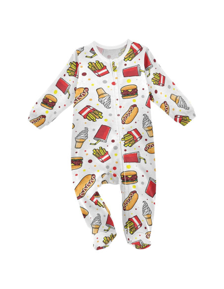 Mono de Algodón para Bebés Dussdil con Cremallera - 3 a 24 Meses