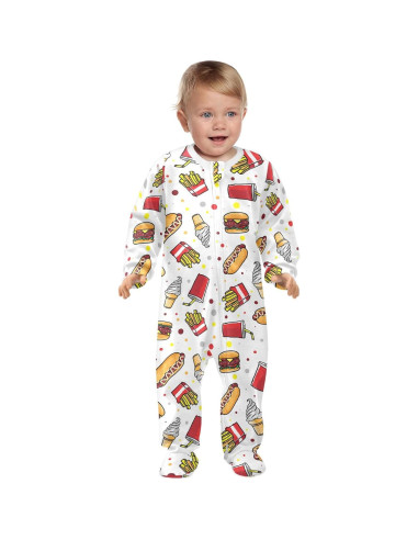 Mono de Algodón para Bebés Dussdil con Cremallera - 3 a 24 Meses