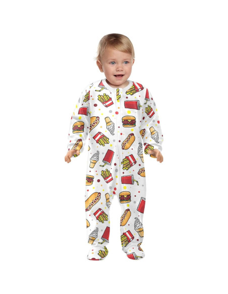 Mono de Algodón para Bebés Dussdil con Cremallera - 3 a 24 Meses