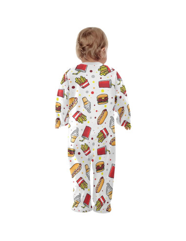 Mono de Algodón para Bebés Dussdil con Cremallera - 3 a 24 Meses