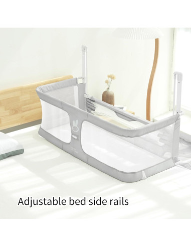 Cuna Co-Sleeper Sistine 3 en 1 Gris para Bebé 100x50cm