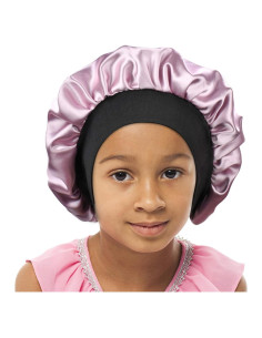 Bonete de Satén para Niños SENGTERM Doble Capa Rosa
