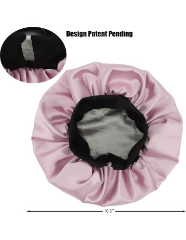 Bonete de Satén para Niños SENGTERM Doble Capa Rosa