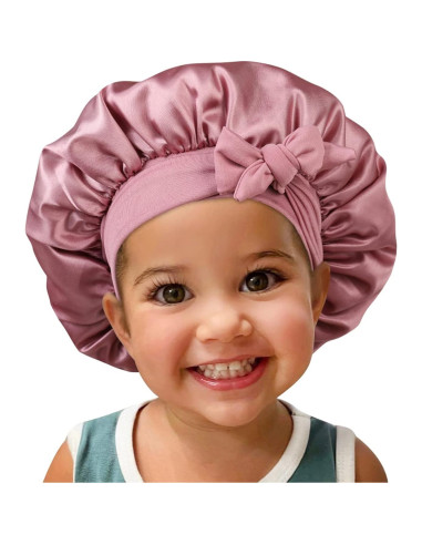 Gorro de Seda Satinada para Niños - 2 Piezas Ajustables