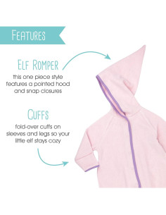 Overol de Forro Polar Zutano Cozie para Bebé 6 Meses Rosa 2