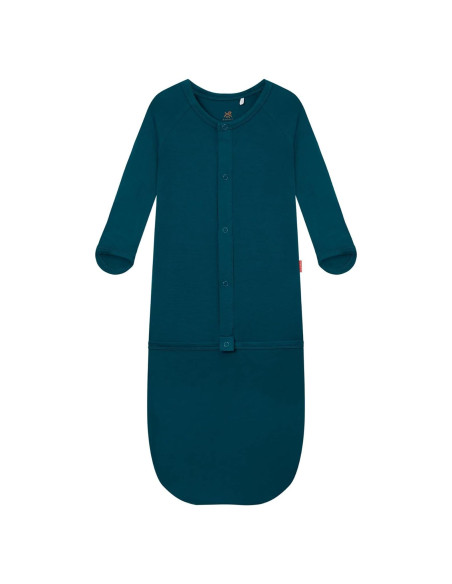 Bata de Dormir Unisex para Bebé 0-6 Meses Viscosa Bambú Azul